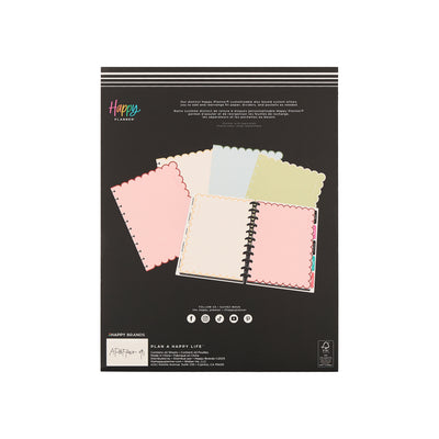Café Coquette - Scalloped Edge Dotted Lined Big Filler Paper - 40 Sheets