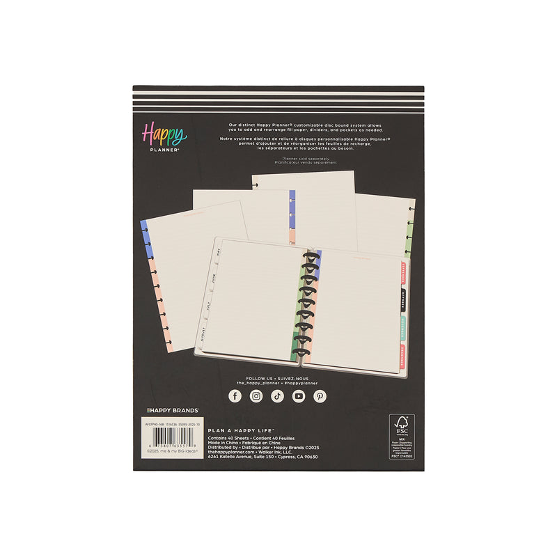 Current Mood - Dotted Lined Classic Filler Paper - 40 Sheets