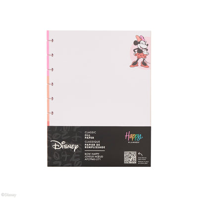 Disney Minnie Mouse Bow Happy - Dot Lined + Dot Grid Classic Filler Paper - 40 Sheets