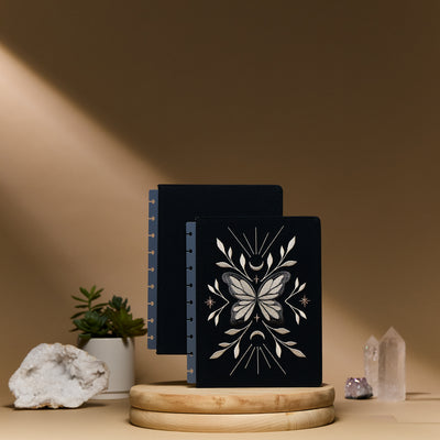 Starlight Flutter - Embroidered Snap In Classic Planner Cover