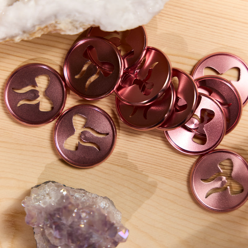 Pink Bow Cutout - Medium Metal Disc Set