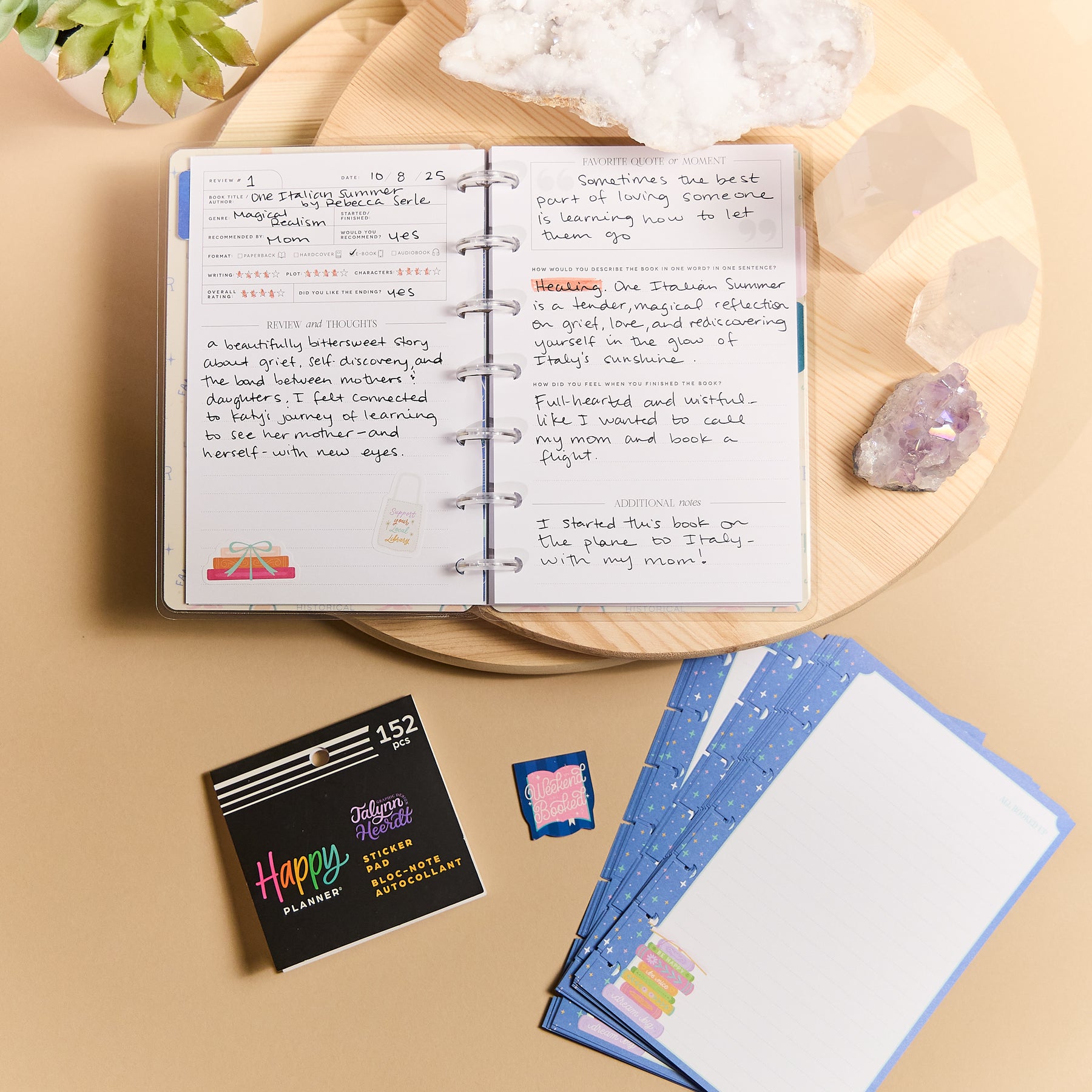 Chapter 60 Journal One More Chapter - Mini Reading Journal Bundle – Happy Planner