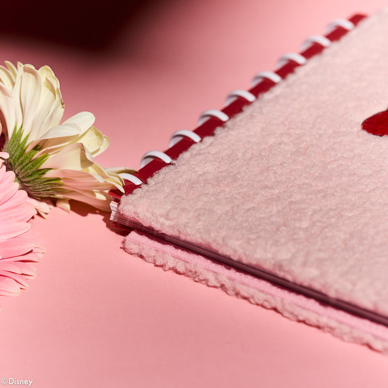 Disney Minnie Mouse Bow Happy - DELUXE Sherpa Snap In Classic Planner Cover