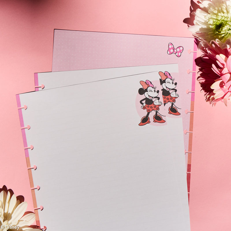 Disney Minnie Mouse Bow Happy - Dot Lined + Dot Grid Classic Filler Paper - 40 Sheets