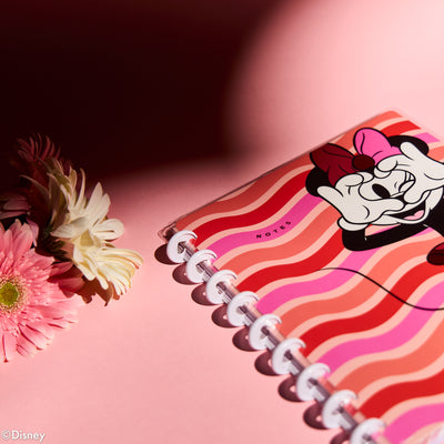Disney Minnie Mouse Bow Happy - Dotted Lined Classic Notebook - 60 Sheets