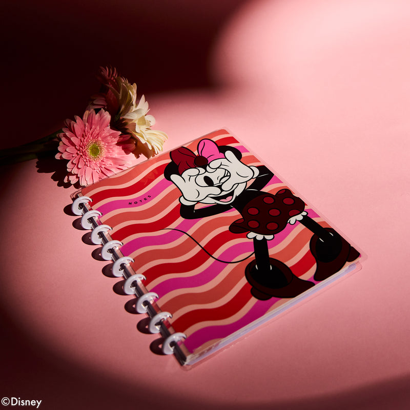 Disney Minnie Mouse Bow Happy - Dotted Lined Classic Notebook - 60 Sheets
