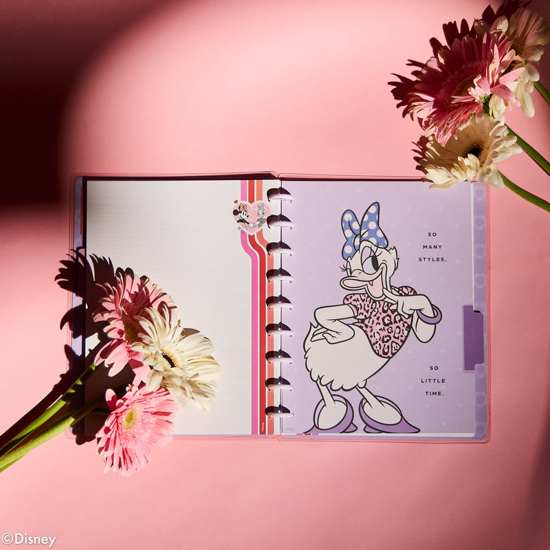 Disney Minnie Mouse Bow Happy - Dotted Lined Classic Notebook - 60 Sheets