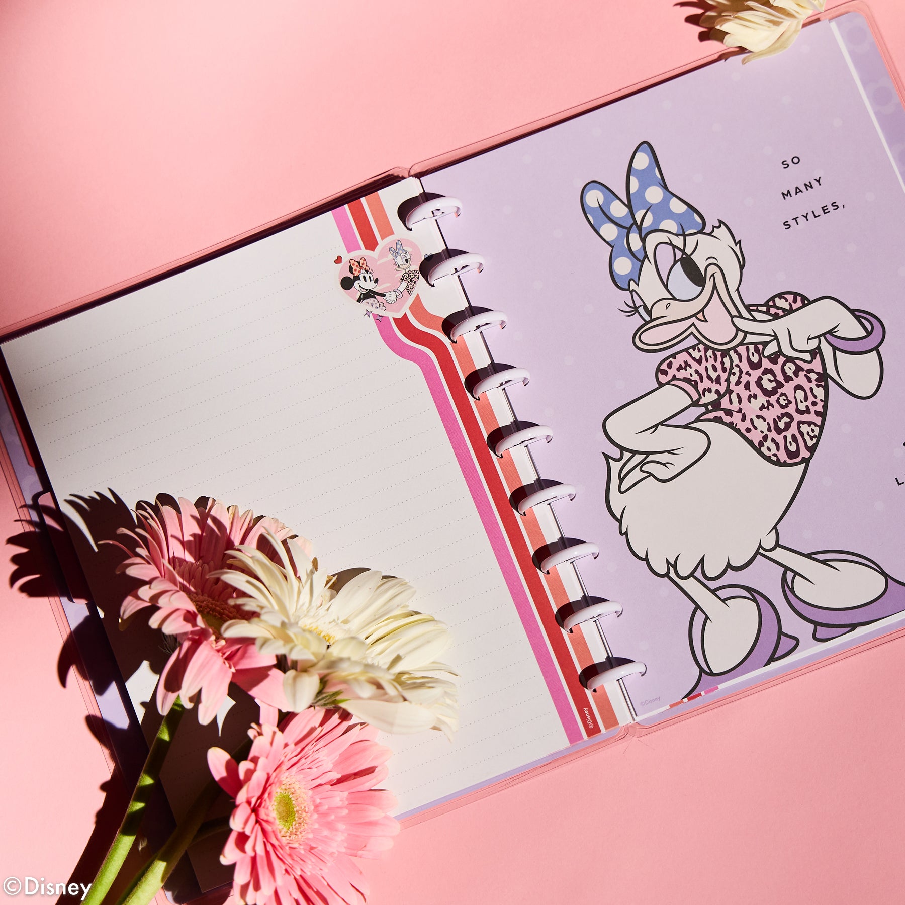 Mini Mouse Notebook Disney Minnie Mouse Bow Happy - Dotted Lined Classic Notebook - 60 She ...