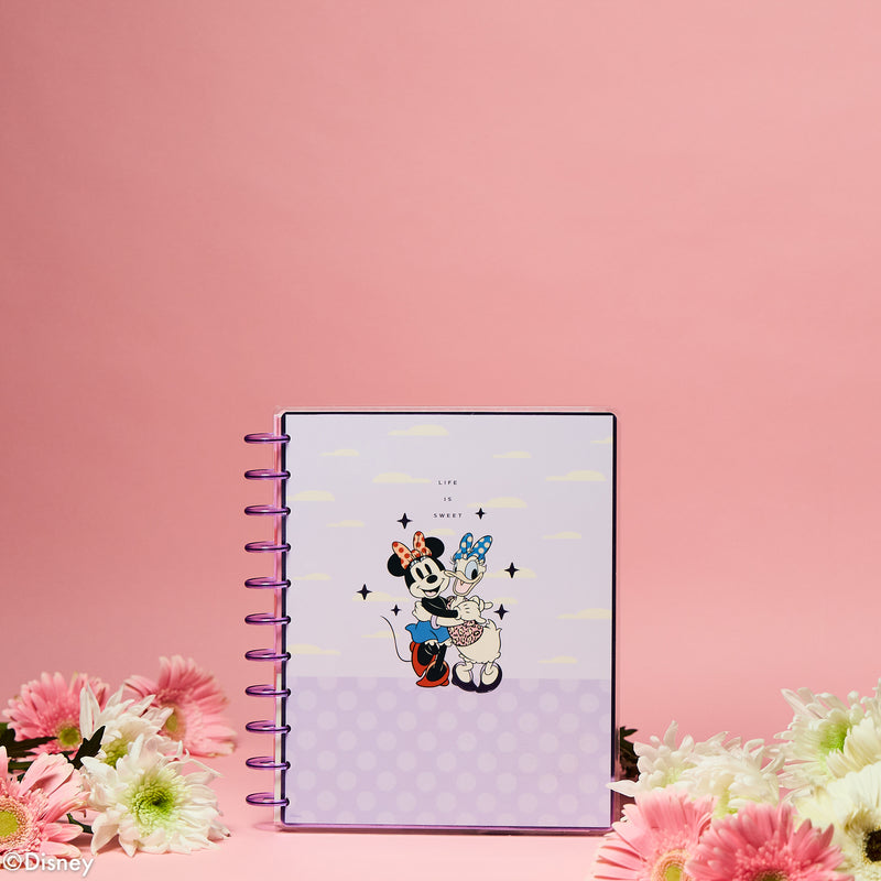 Undated Disney Minnie Mouse Bow Happy Customizable Planner - Big Horizontal Layout - 12 Months