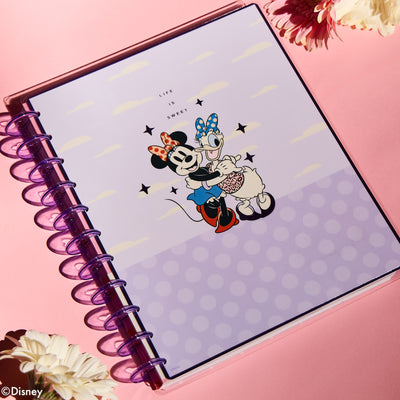 Undated Disney Minnie Mouse Bow Happy Customizable Planner - Big Horizontal Layout - 12 Months