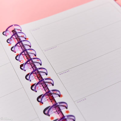 Undated Disney Minnie Mouse Bow Happy Customizable Planner - Big Horizontal Layout - 12 Months