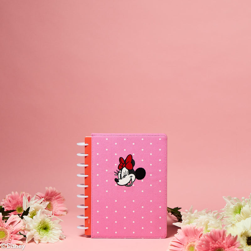 Undated SPECIALTY Disney Minnie Mouse Bow Happy Customizable Planner - Classic Vertical Layout - 12 Months