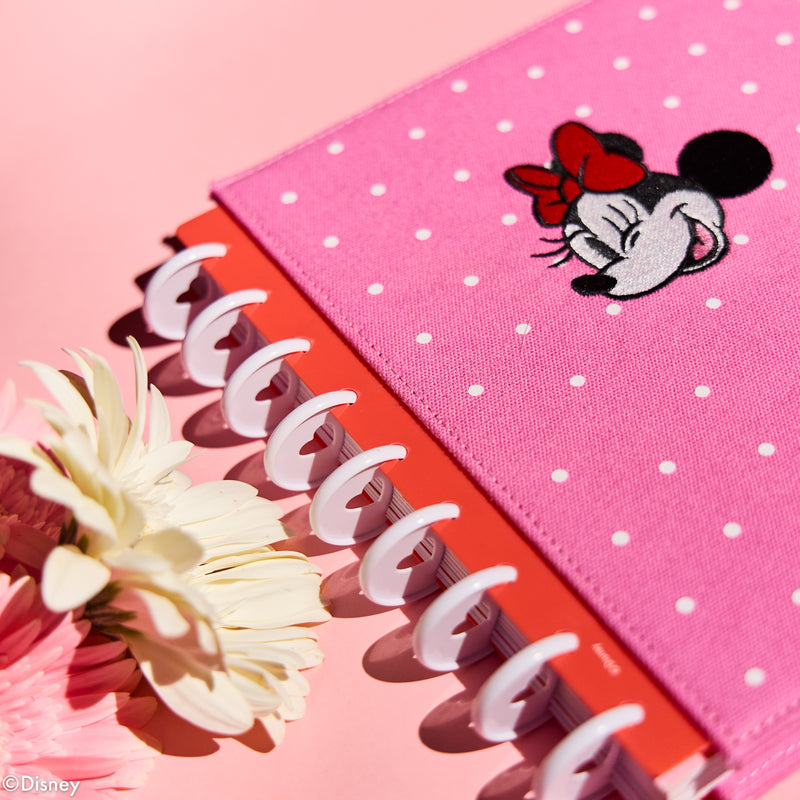 Undated SPECIALTY Disney Minnie Mouse Bow Happy Customizable Planner - Classic Vertical Layout - 12 Months