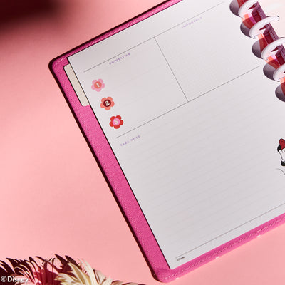 Undated SPECIALTY Disney Minnie Mouse Bow Happy Customizable Planner - Classic Vertical Layout - 12 Months