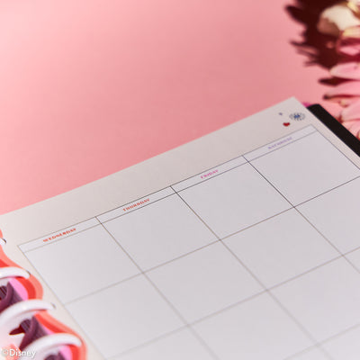 Undated SPECIALTY Disney Minnie Mouse Bow Happy Customizable Planner - Classic Vertical Layout - 12 Months