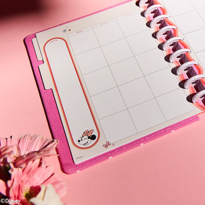 Undated SPECIALTY Disney Minnie Mouse Bow Happy Customizable Planner - Classic Vertical Layout - 12 Months