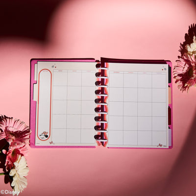 Undated SPECIALTY Disney Minnie Mouse Bow Happy Customizable Planner - Classic Vertical Layout - 12 Months