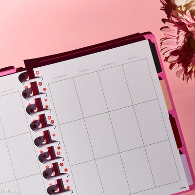 Undated SPECIALTY Disney Minnie Mouse Bow Happy Customizable Planner - Classic Vertical Layout - 12 Months