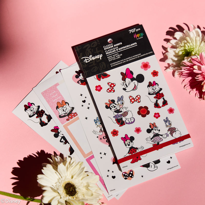Disney Minnie Mouse Bow Happy - Value Pack Stickers
