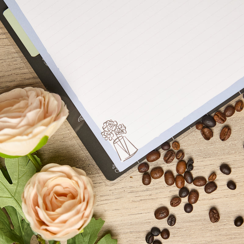 Café Coquette - Dotted Lined Classic Notebook - 60 Sheets