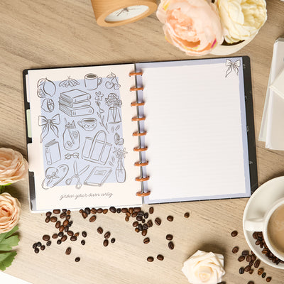 Café Coquette - Dotted Lined Classic Notebook - 60 Sheets