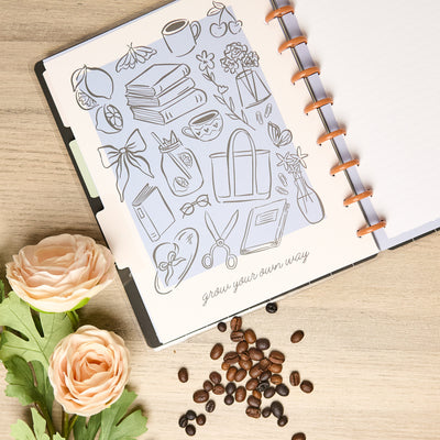 Café Coquette - Dotted Lined Classic Notebook - 60 Sheets