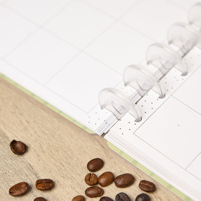 Undated Café Coquette Customizable Planner - Classic Vertical Layout - 12 Months