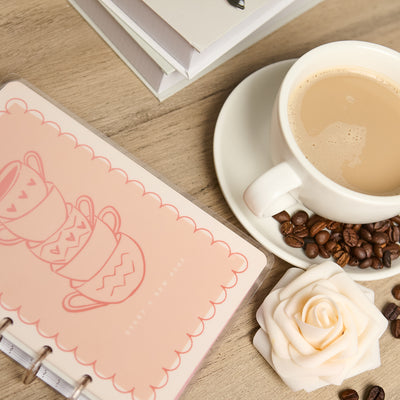 Undated Café Coquette Customizable Planner - Mini Dashboard Layout - 12 Months