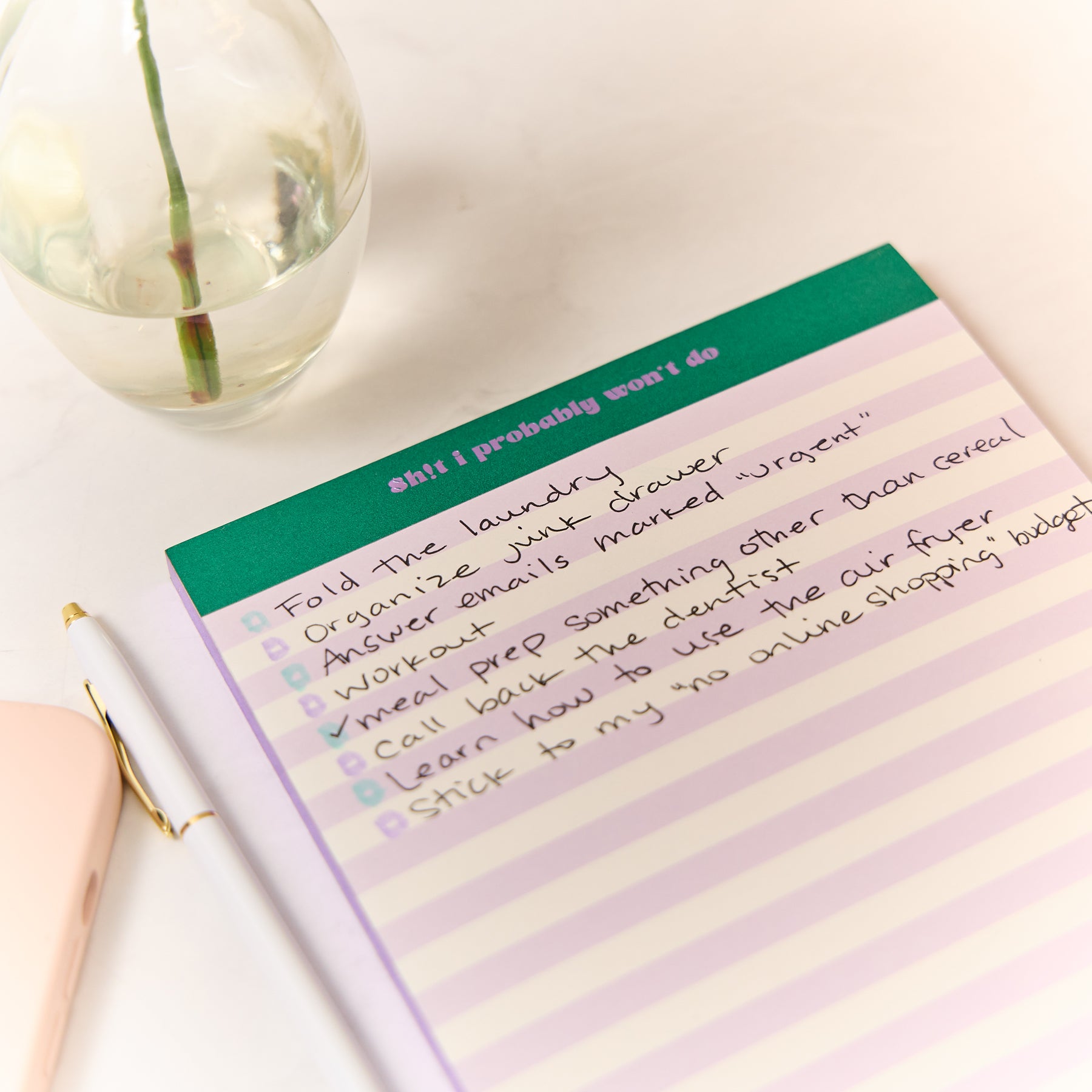Current Mood - Gilded Edge Notepad – Happy Planner