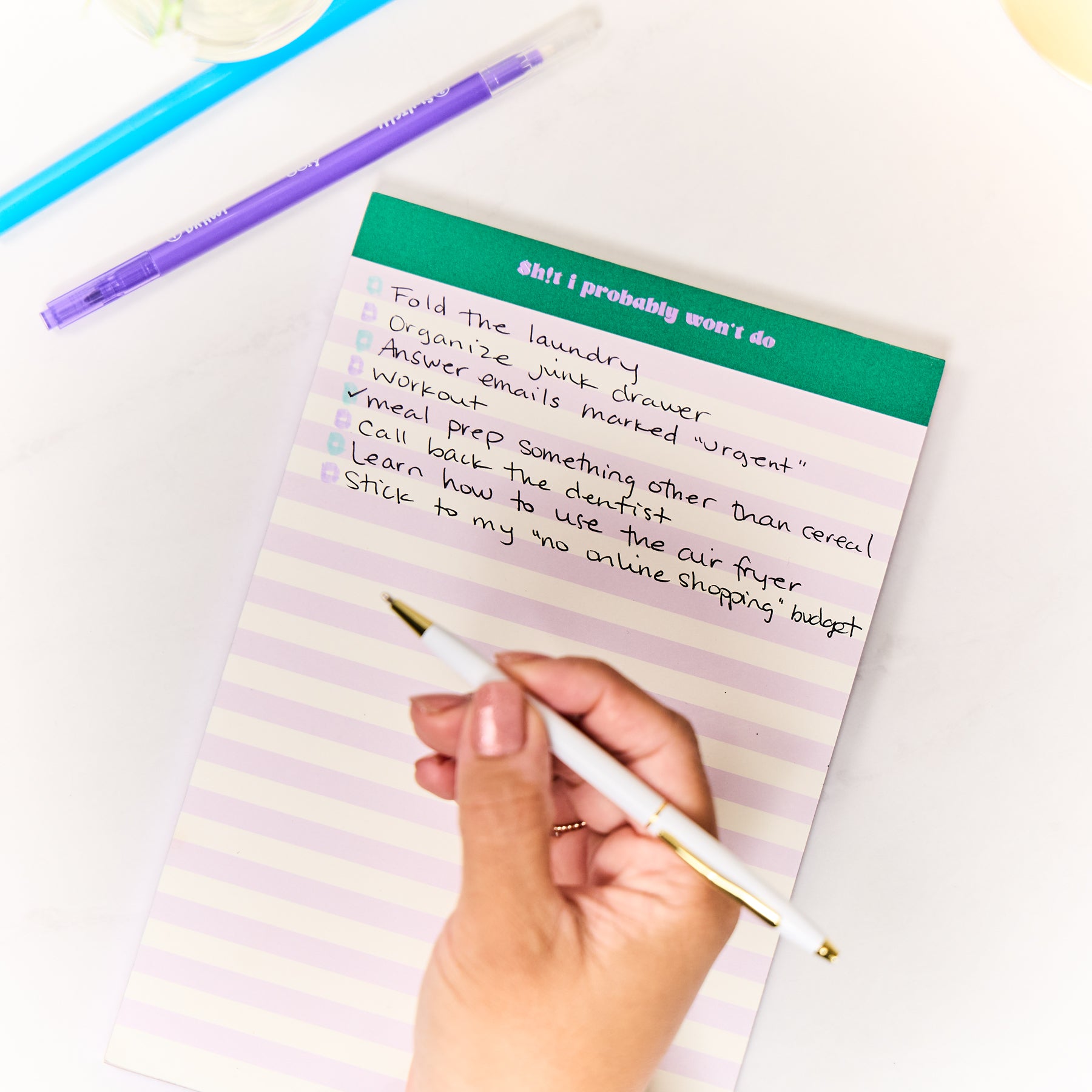 Current Mood - Gilded Edge Notepad – Happy Planner