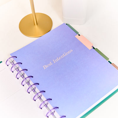 Undated SPECIALTY Current Mood Customizable Planner - Classic Vertical Layout - 12 Months