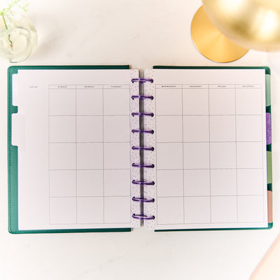 Undated SPECIALTY Current Mood Customizable Planner - Classic Vertical Layout - 12 Months