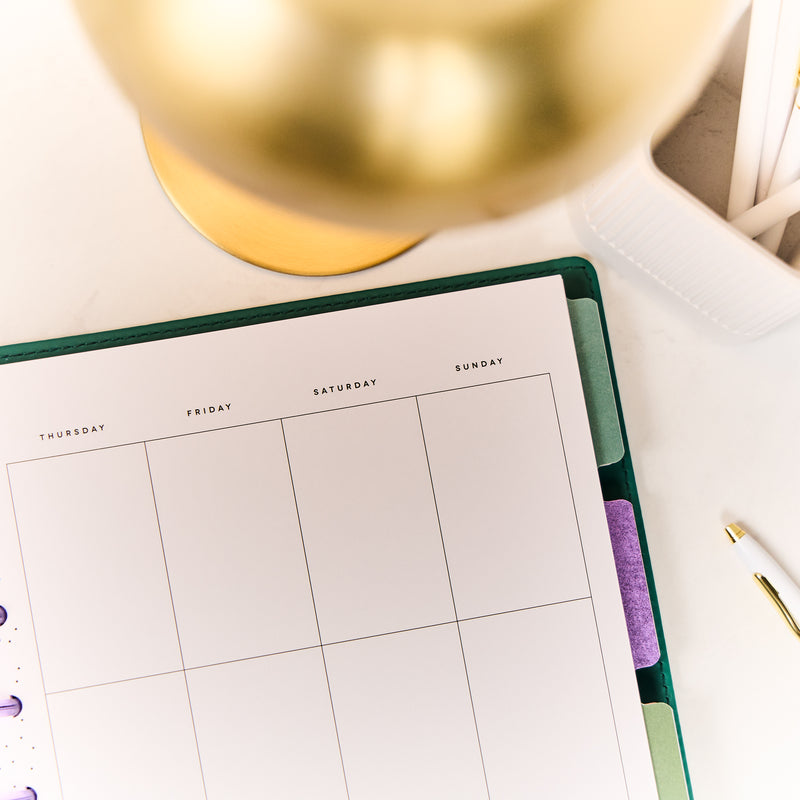 Undated SPECIALTY Current Mood Customizable Planner - Classic Vertical Layout - 12 Months