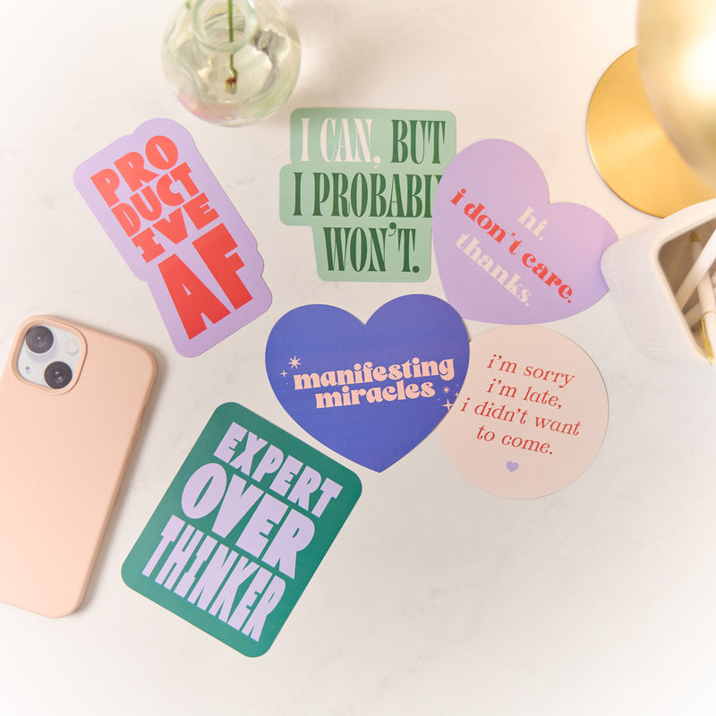 Current Mood - Die Cut Stickers - 6 Pack