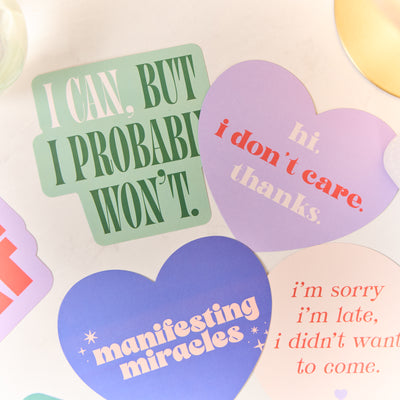 Current Mood - Die Cut Stickers - 6 Pack