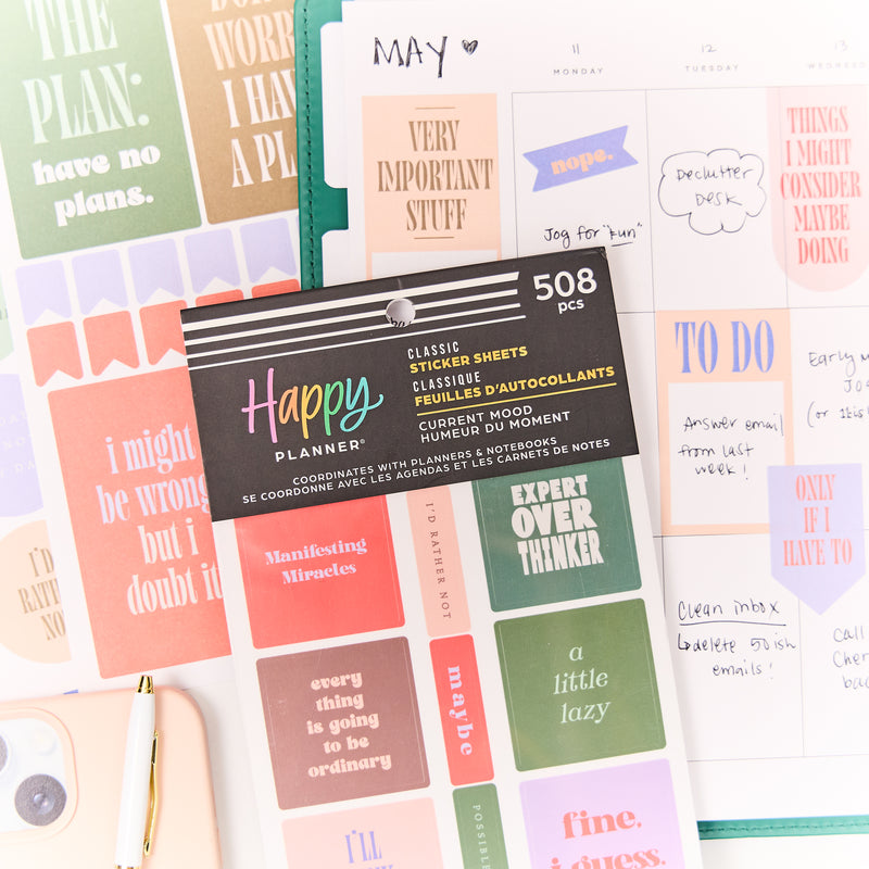 Current Mood - Value Pack Stickers – Happy Planner
