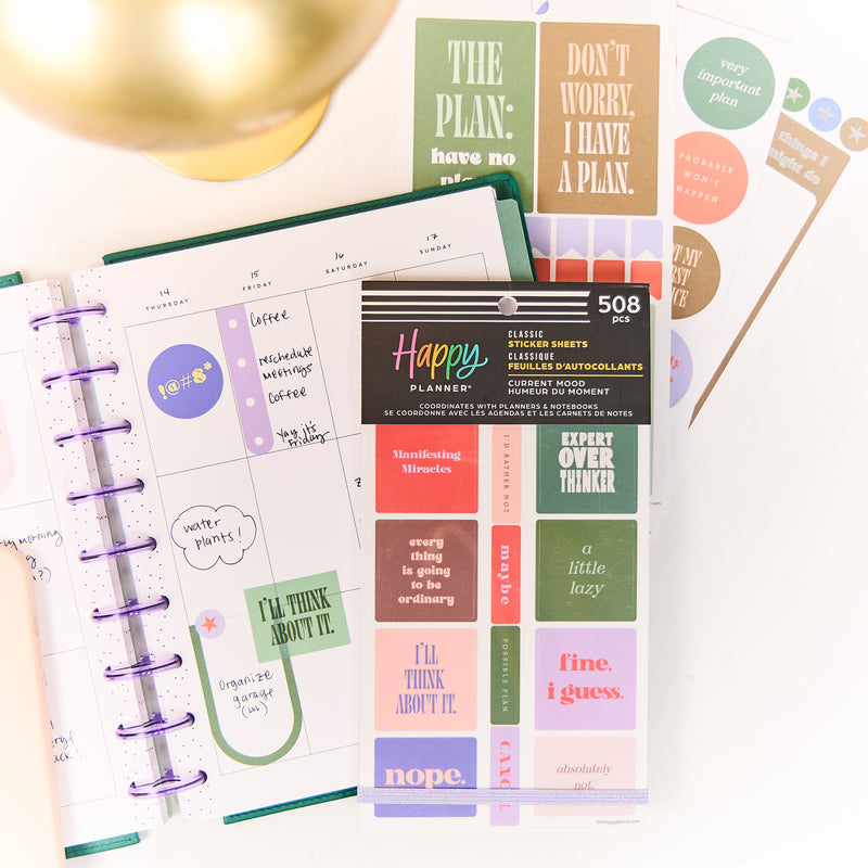 Current Mood - Value Pack Stickers – Happy Planner