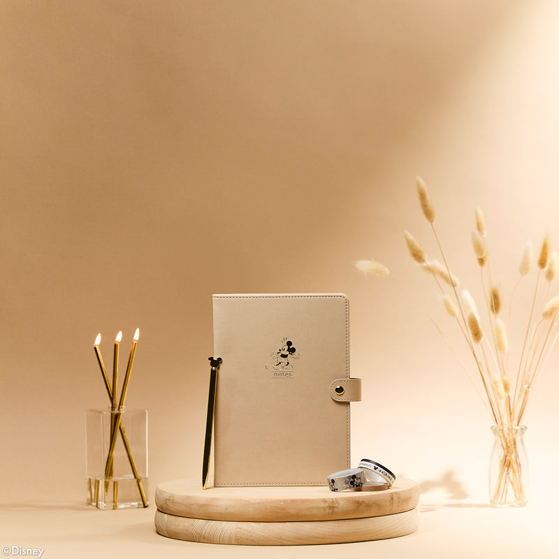 Premium Disney Mickey Mouse - Alabaster - Dot Grid Journal Gift Set