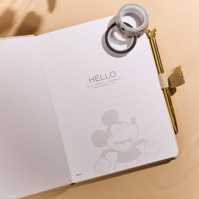 Premium Disney Mickey Mouse - Alabaster - Dot Grid Journal Gift Set