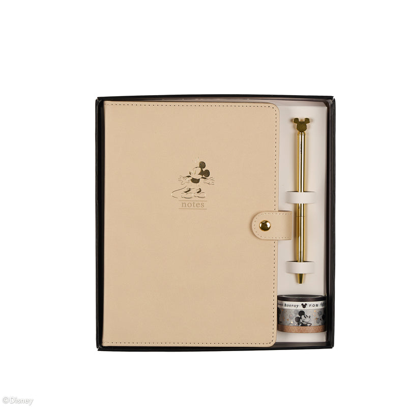 Premium Disney Mickey Mouse - Alabaster - Dot Grid Journal Gift Set