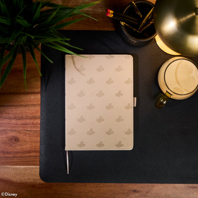 Premium Disney Mickey Mouse - Ivory - Dot Grid Book Bound Journal - 80 Sheets