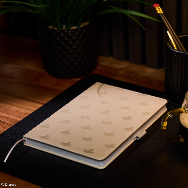 Premium Disney Mickey Mouse - Ivory - Dot Grid Book Bound Journal - 80 Sheets