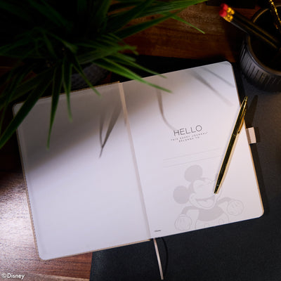 Premium Disney Mickey Mouse - Ivory - Dot Grid Book Bound Journal - 80 Sheets