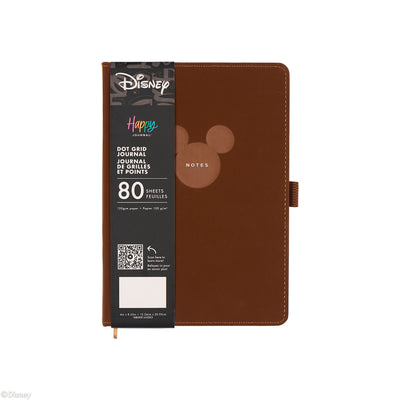 Premium Disney Mickey Mouse - Espresso - Dot Grid Book Bound Journal - 80 Sheets