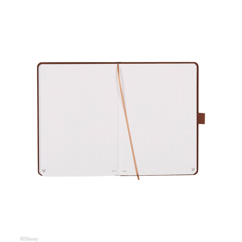 Premium Disney Mickey Mouse - Espresso - Dot Grid Book Bound Journal - 80 Sheets