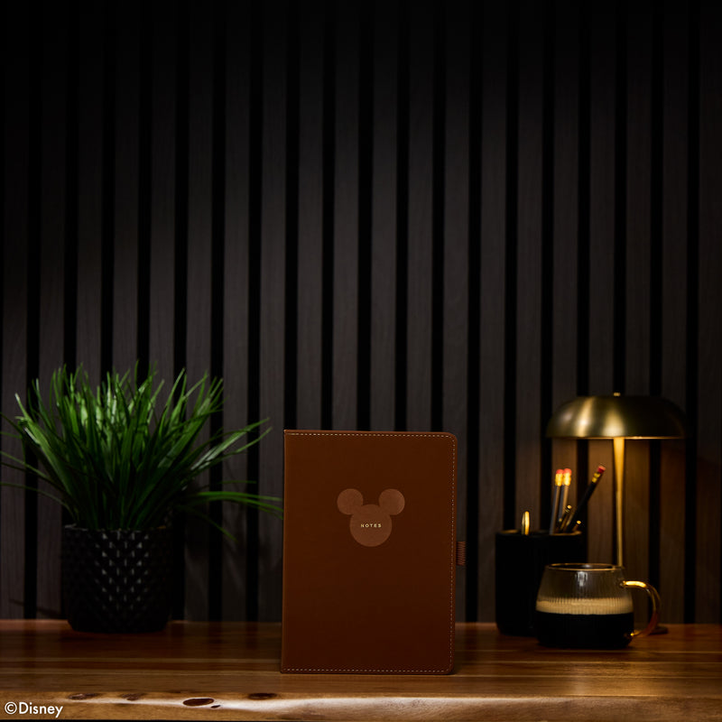 Premium Disney Mickey Mouse - Espresso - Dot Grid Book Bound Journal - 80 Sheets