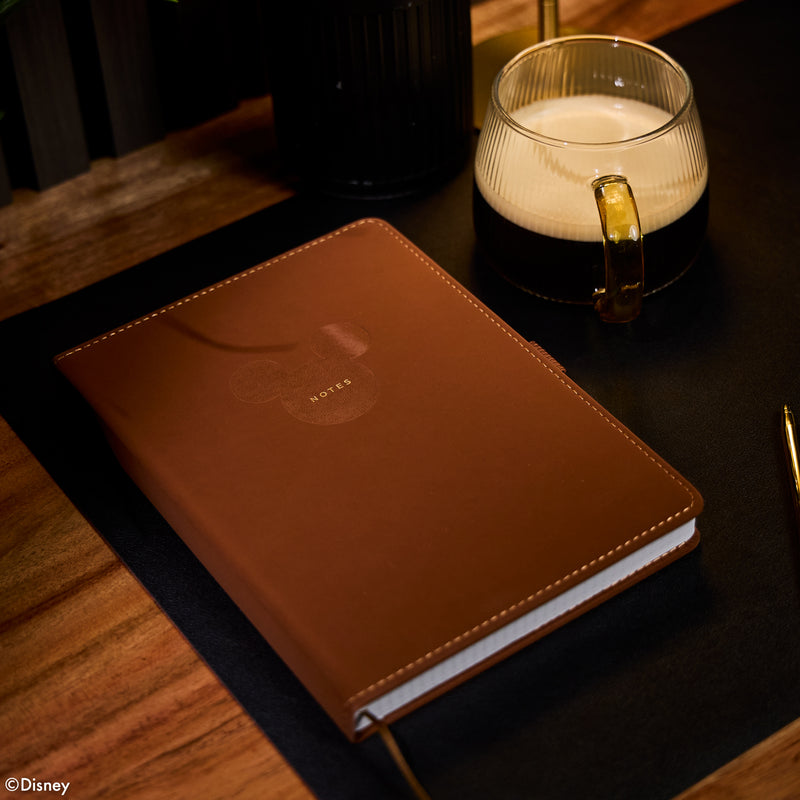 Premium Disney Mickey Mouse - Espresso - Dot Grid Book Bound Journal - 80 Sheets