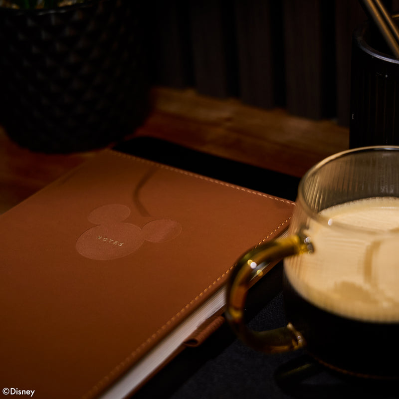 Premium Disney Mickey Mouse - Espresso - Dot Grid Book Bound Journal - 80 Sheets