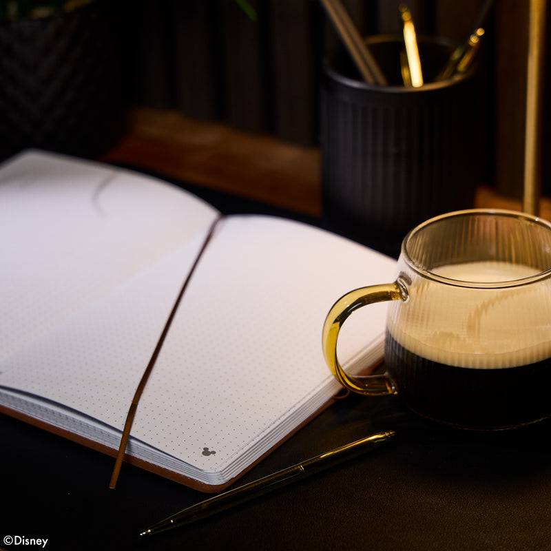 Premium Disney Mickey Mouse - Espresso - Dot Grid Book Bound Journal - 80 Sheets