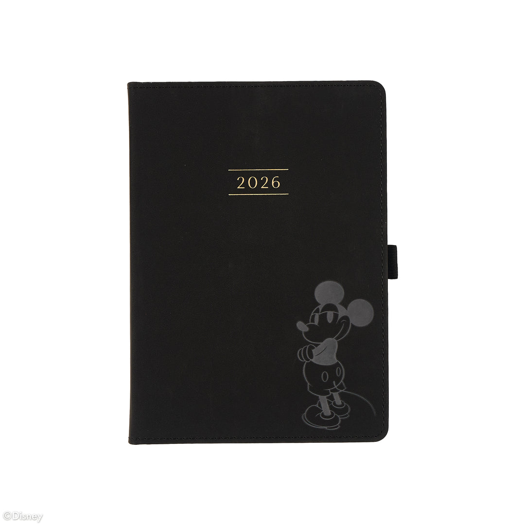 Undated Premium Obsidian Disney Mickey Mouse Book Bound Planner